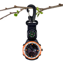 Compass Watch Portable Compass Sports Pocket Watch with Carabiner for Outdoor Camping Hiking Backpacking Sports Mountaineering Adventure handsome