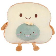 Toast Bread Plush Pillow Cute Design Food Plush Soft And Comfortable Stuffed Plush Relaxing Moment Office Nap Pillow Travel Friend Decorate Bedroom