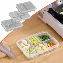 Plastic Refrigerator Storage Boxes, Compartmentalized, Airtight & Leakproof for Meal Prep & Kitchen Organization – Compatible with Topliu