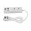 USB Power Strip Universal Socket Extension Cord With High Power Multiple Safety Protection White 1