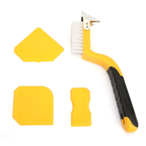 Caulk Remover with Soft Grip Design, Rotatable Silicone Triangle and Environmentally-Friendly Material