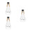 3Pcs ABS Trumpet Practice Mutes Silver Durable Instrument Mute Set 8