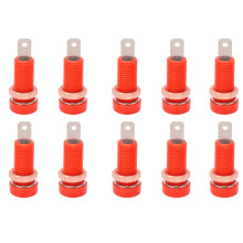 Kompaktowy adapter gniazda bananowego, 4 mm, zacisk mocujący do paneli, łatwa instalacja, lekka konstrukcja, wysokiej jakości mosiądz z dobrą