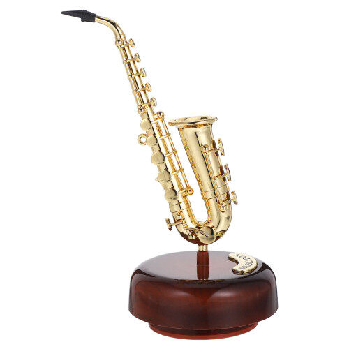 4Pcs Artistic Golden Plastic Music Box Instrument Decor 2