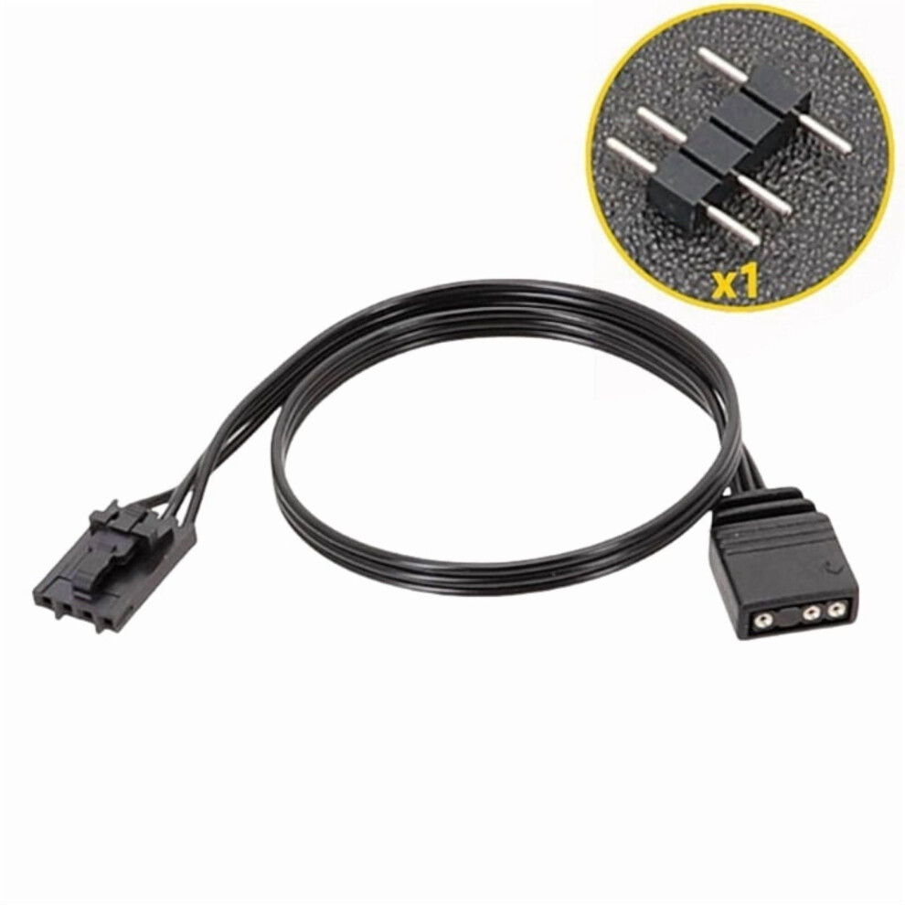 Rgb Hub Adapter Cable 4Pin To 3Pin Converter For Corsair Rgb Hubs Lian Li Strimer Plus Lighting Node Core Fan Device 9181073471308