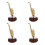 4Pcs Artistic Golden Plastic Music Box Instrument Decor 6