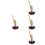 4Pcs Artistic Golden Plastic Music Box Instrument Decor 7