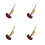 4Pcs Artistic Golden Plastic Music Box Instrument Decor 9