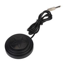 Pedal de tatuagem Standard1 com plugue phono de 4 polegadas, em aço inoxidável, design 360, equipamento robusto de alta qualidade, base