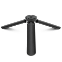 Extendable Tripod Stand Desktop for Phone or Webcam, 360Degree Rotating Mount Adjustable Height with Non Skid Bottom Pad, Foldable Aluminum Alloy