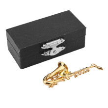 Exquisite Detailing Trombone Brooch Pin Gold Tone Miniature Music Instrument Stylish Accessory for Men Women Compact Size Ideal Gift Decoration