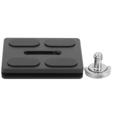 Camera Tripod Quick Release Plate Universal Quick Release Plate For Ballhead Sturdy Aluminum Alloy Construction CNC Precision Machining Anti Slip