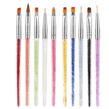 Ideal para dibujar líneas. Herramientas para pintar uñas. Cerdas sintéticas redondas extrafinas de alto rendimiento. Perfectas para salones de