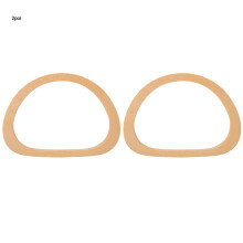 Firmly Integrated Wide Application Wooden Oval Shaped Handles Replacement Handbag Handle DIY Craft Accessories Comfortable to Use Natural Feeling