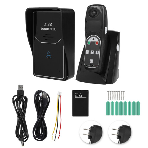 Two Way Intercom Doorbell With Long Battery Life And Easy Installation Multi Functional Communication System For Home Security Applications