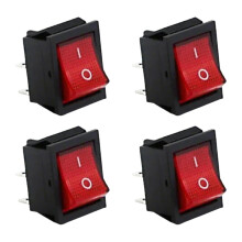 Interrupteur Ă bascule avec indicateur LED (lot de 4)