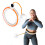 Magnetic Weighted Hula Hoop, TPE, White/Orange, Counter 1
