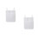 2Pcs Baby Hanging Diaper Bag Mesh Multipurpose Storage Organizer White 7