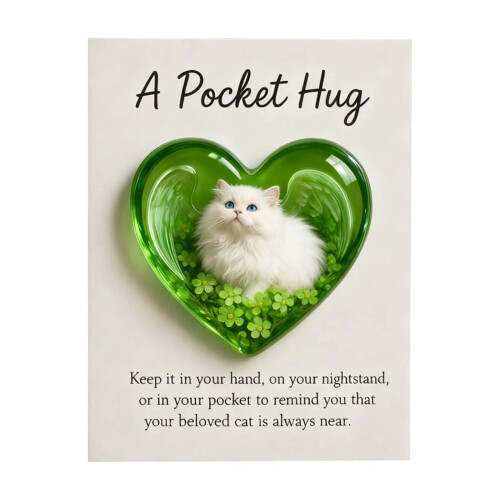 Κάρτα Συλλυπητηρίων με Γάτα Pocket Hug - Μικρό Δείγμα Αγάπης 1 τεμ.