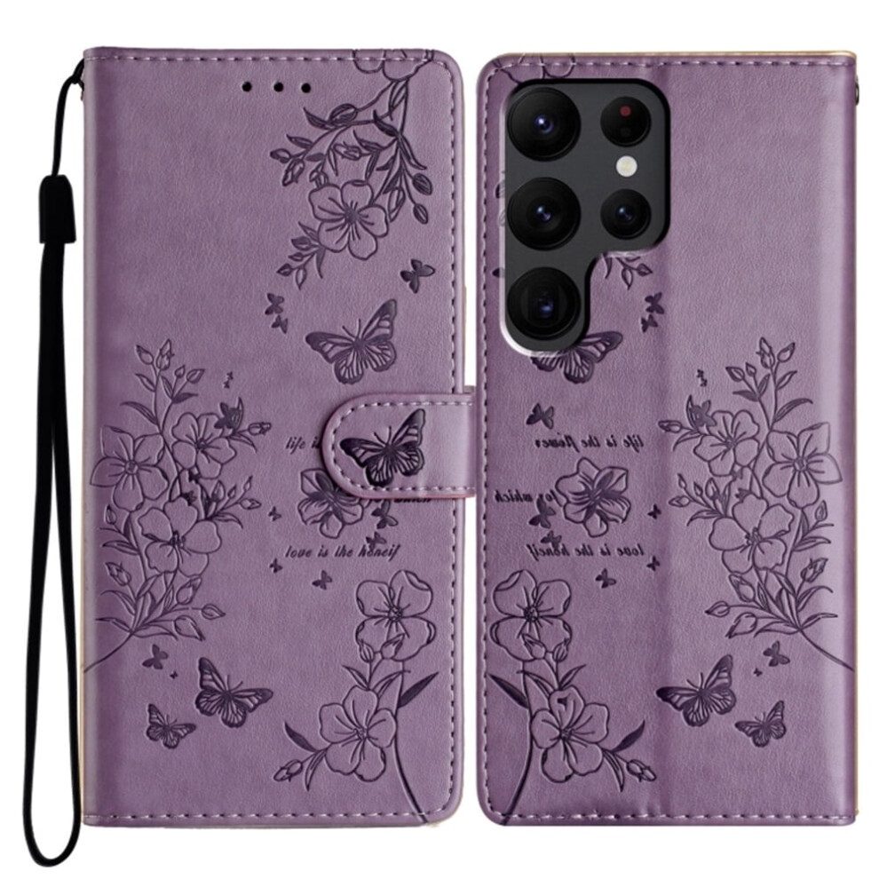 Pu Leather Flip Wallet Case For Samsung Galaxy S24 Purple 9165521179619