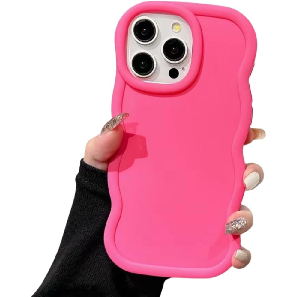 Cute Wavy Edge Silicone Case For Iphone 16 (6.1") – Thin, Shockproof, Girly Colors – Compatible With Iphone 16 9558633066999
