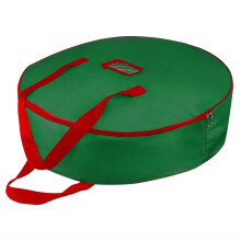 36" Christmas Wreath Storage Bag – Heavy-Duty, Wide Handle, Double Zipper, Compatible with Most Large Wreaths & Garlands