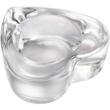 Herzförmiger Teelichthalter aus Glas, Heimdekoration, 1 Stück