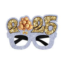 Xoxingysm 2026 New Year Party Eyeglasses – Event Decor & Photo Prop, Compatible with New Year's Eve Celebrations