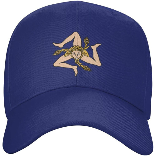 Sicilien Flag Baseballkasket – Justerbar Sort Farhat 1