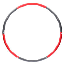 Hula Hoop 100cm, Rot-Grau Fitnessring
