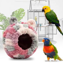 Conure-nest en knuffelhut voor kleine vogels en hamsters
