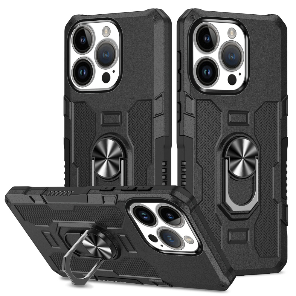 Rugged Defender Case For Iphone 16 Pro 6.3 Inch Black 941196036452