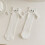 2 Pair Hand-Holding Socks MidTube 80g Black&White 14
