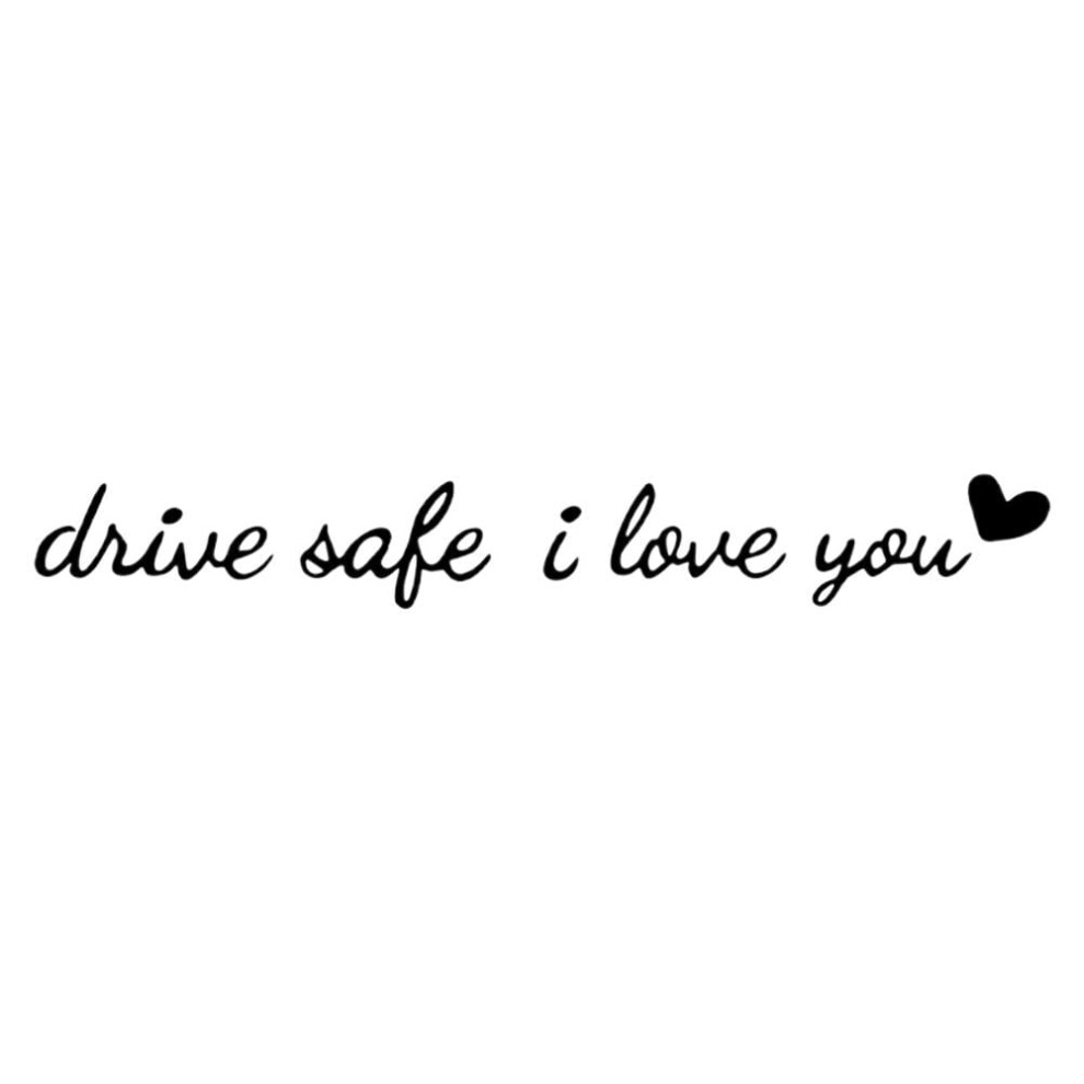 Qenashaing Rear View Mirror Sticker For Cars, Suvs, Trucks Â Waterproof, Fade-Resistant, Easy Install, No Residue, Safe Driving Reminder Â 9558633067217