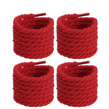 2 Pairs Thickened Rope Round Shoelaces 120cm Length Color Shoe Strings For Sneakers and Boot Laces Replacement