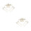 2Ensembles Peignes Dorés Accessoires Mode Femmes Élégants 4
