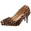 Dame pumps med leopardprint og spids snude i PU 4