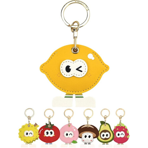 Δερμάτινη βάση κλειδιού Casfor AirTags με αντιολισθητική θήκη, αντιολισθητική θήκη AirTag