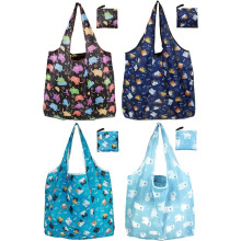 Wiederverwendbare Einkaufstaschen, Nylon-Tragetasche als Geschenk für Frauen, wiederverwendbare Einkaufstaschen mit Henkeln, große Tasche für