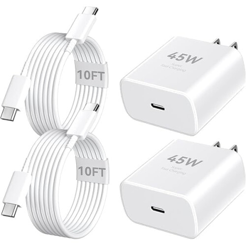 Γρήγορος φορτιστής USB-C 45W συμβατός με iPhone16Pro Max, σειρά 16/15 και Android – Καλώδιο 3,5