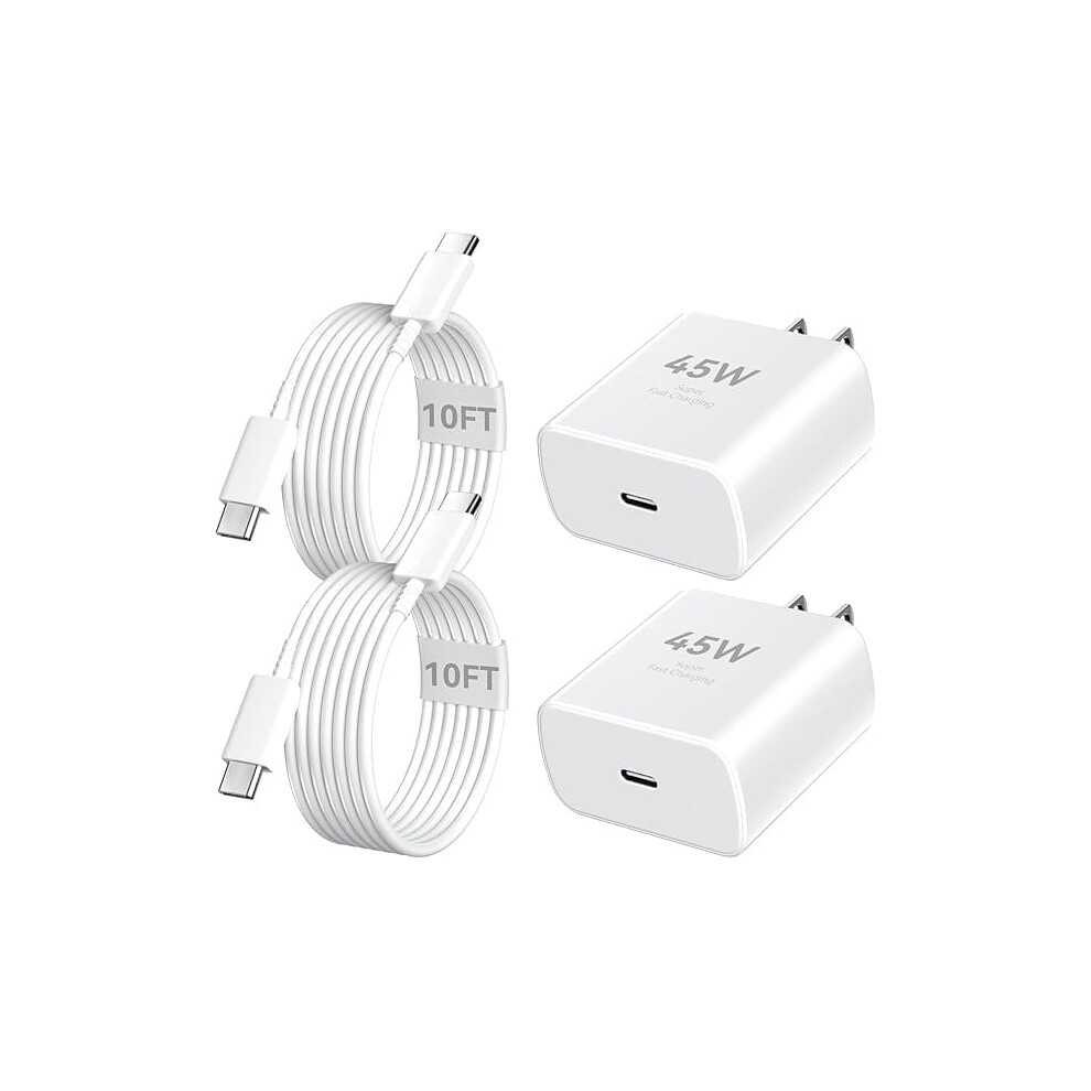 45W Fast Usb-C Charger Compatible With Iphone 16 Pro Max, 16/15 Series & Android Â 10Ft Cable 9193271857532