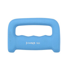 Hellblaue Neopren-Dip-Hantel 1,0 kg