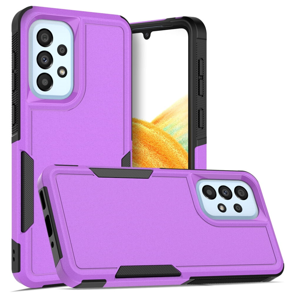 Defender Case For Compatible With Samsung Galaxy A33 5G Â Heavy Duty, Dustproof, Shockproof, Non-Slip Rugged Cover In Purple 9193271858027