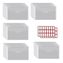 50 Píosa/Tacar Mála Stórála Stampa agus Bás Glan Clúdaigh Phlaisteacha Pócaí Stóráil Scrapbooking le haghaidh Gearrthacha Bás