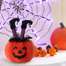 Decorațiuni de Halloween picioare de vrăjitoare dovleac figurine fantomă