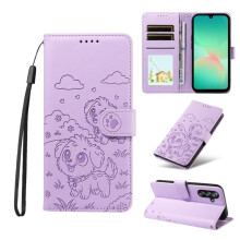 Paarse leren flipcase voor Samsung Galaxy A26 5G