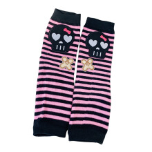 Arm Sleeves With Thumb Holes Striped Arm Warmer Arm Cover Arm Sleeves Punk Arm Sleeves Skull Arm Warmer