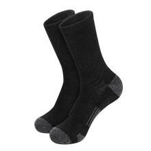 Herresokker, Crew-sokker, Løbesokker, Ensfarvede sokker Basketball Sport Mellemstore Tube-sokker, Herre Atletiksokker, Sort (2One Size)