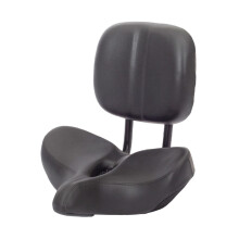 Bike Seat with Backrest Comfortable Cycling Biking Outdoor Adjustable Height Black