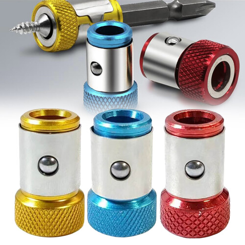 Upgraded Magnetic Screwdriver Bit Holder Ring Hex Screw Removable Ring for Power Bits and Household Tools